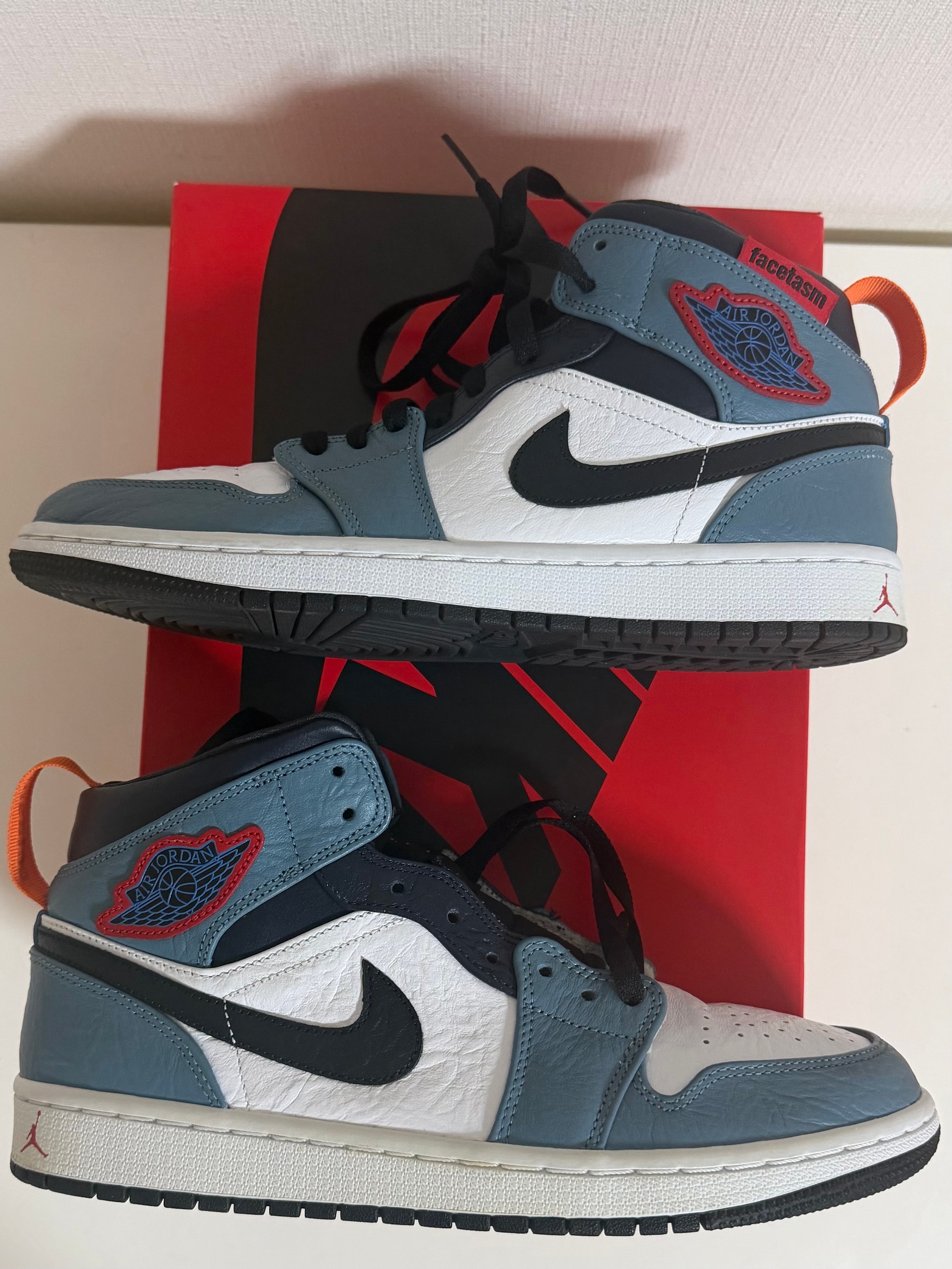 FACETASM × Nike Air Jordan 1 Mid "White/Navy"