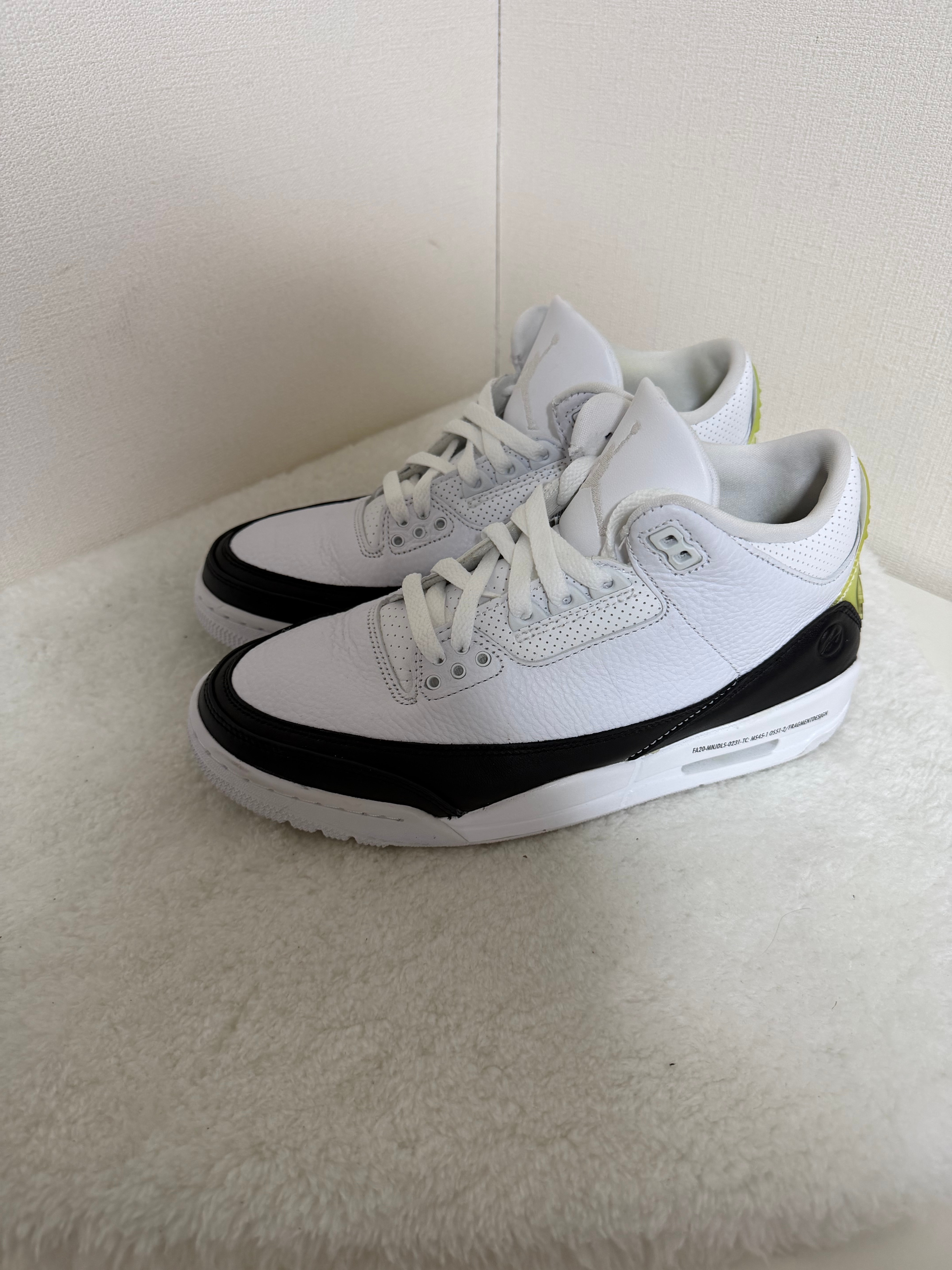 Fragment × Nike Air Jordan 3 "White/Black"