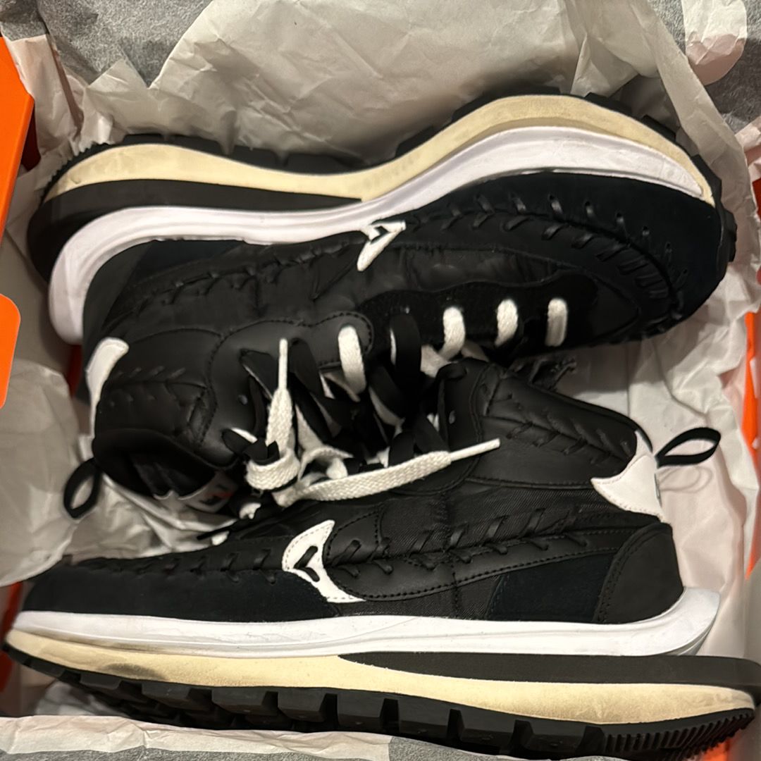 Jean-Paul Gaultier × sacai × Nike Vapor Waffle "Black/Black-White"