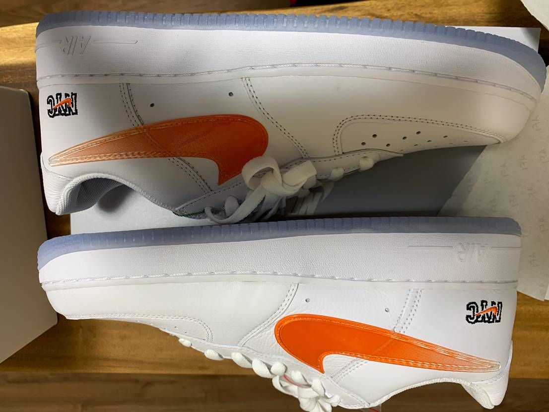 KITH × Nike Air Force 1 Low "White/Rush Blue/White/Brilliant Orange"