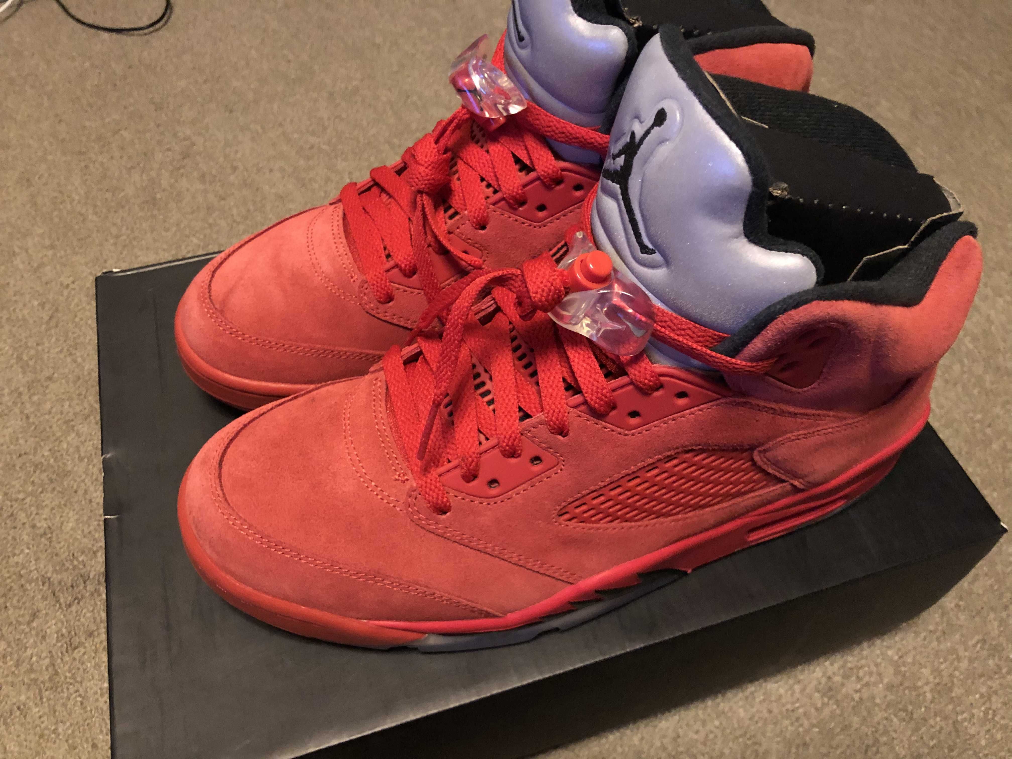 Nike Air Jordan 5 Ratro "Red Suede"
