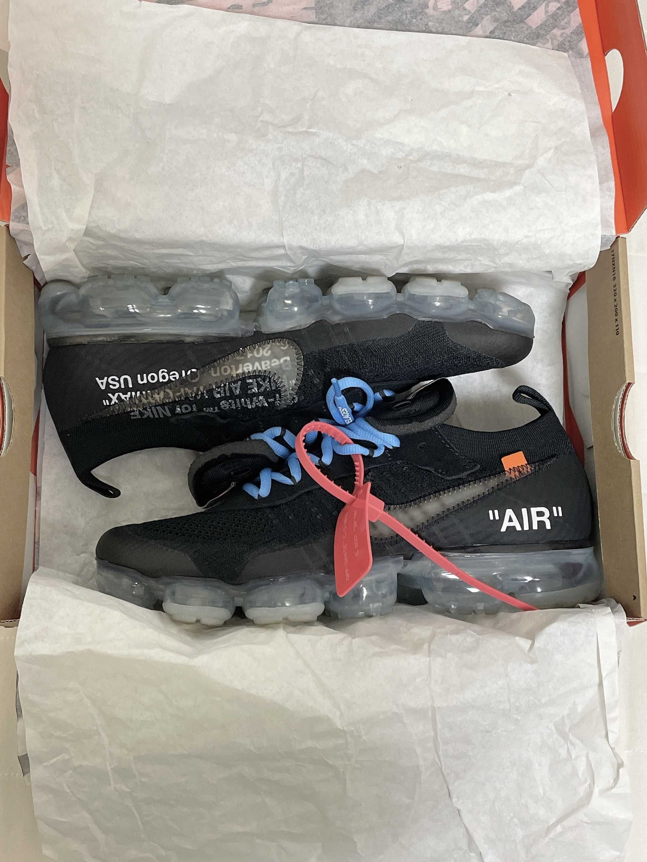 Off-White × Nike Air Vapormax "Black/Total Orange/Clear"