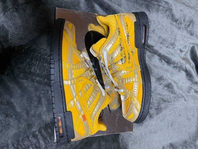 Off-White × Nike Air Rubber Dunk "University Gold"