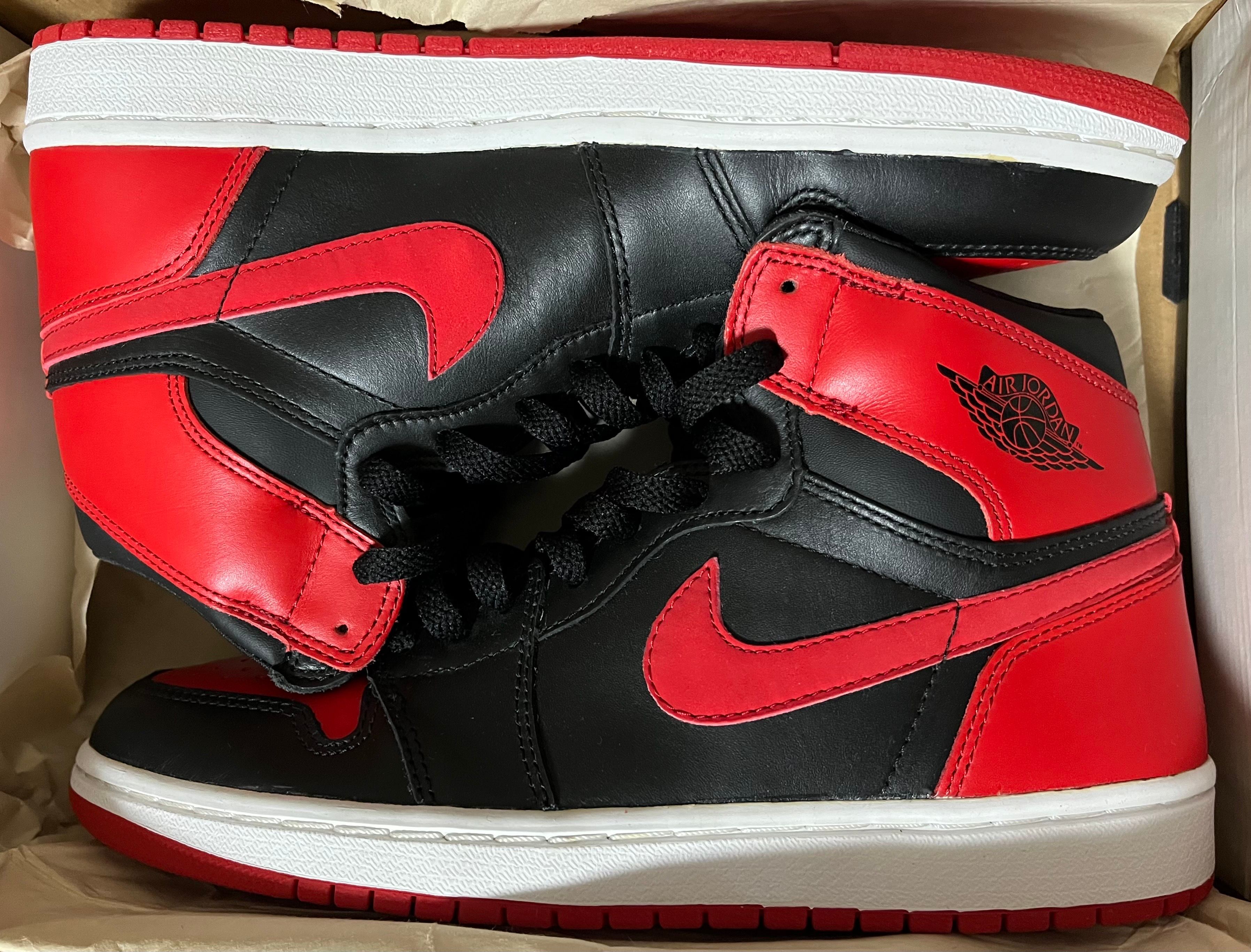Nike Air Jordan 1 Retro High "Black Varsity Red/Bred"(2001)