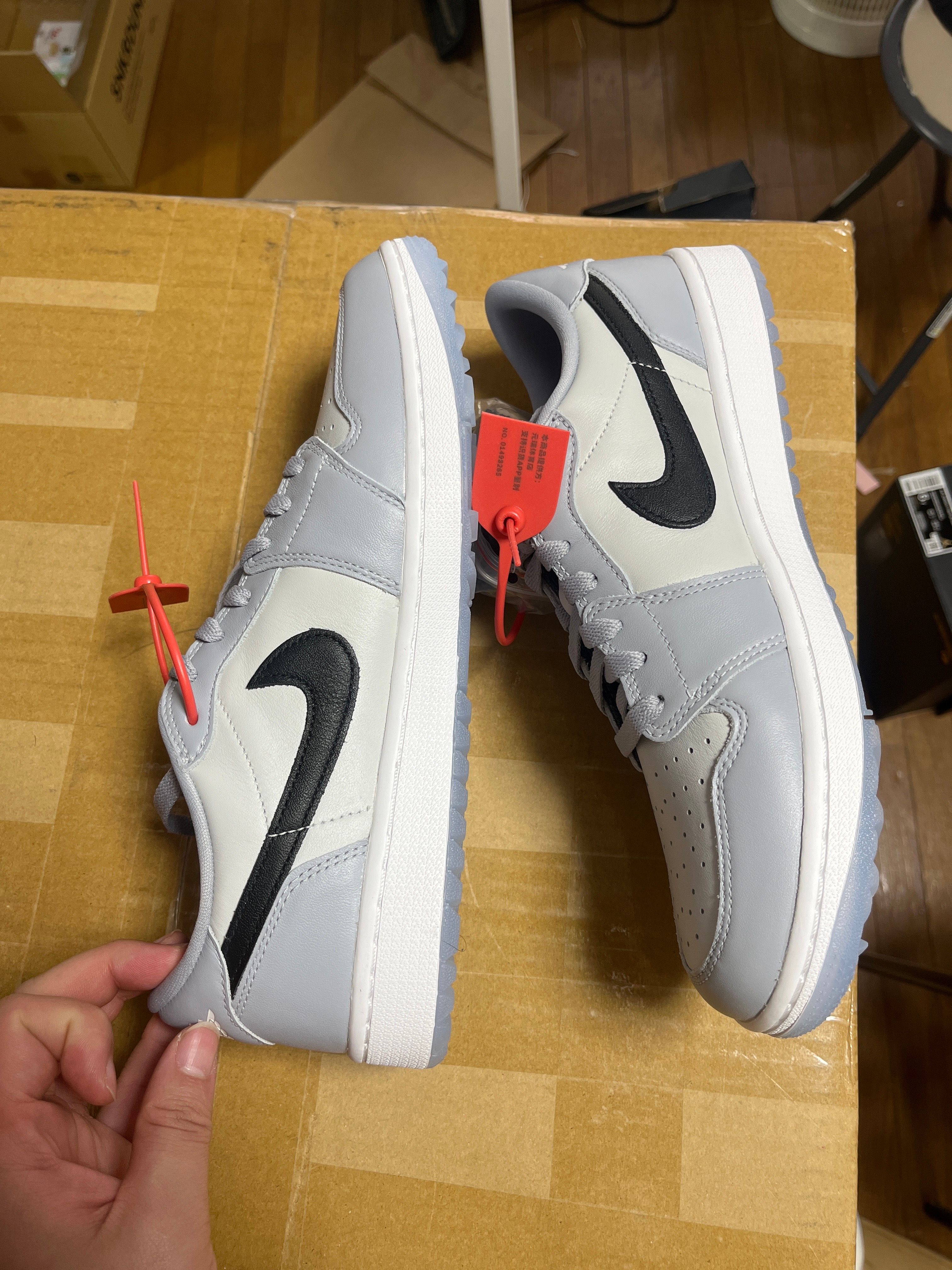 Nike Air Jordan 1 Low Golf "Wolf Grey/Photon Dust/White/Black"