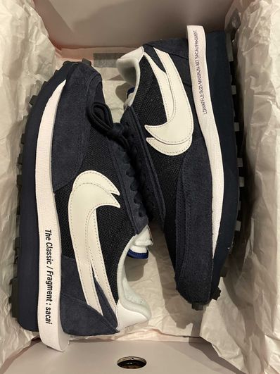 Fragment × sacai × Nike LD Waffle "Blackended Blue"