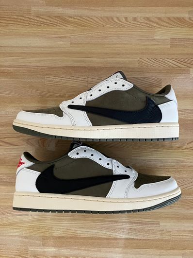 Travis Scott × Nike Air Jordan 1 Low OG SP "Reverse Olive"
