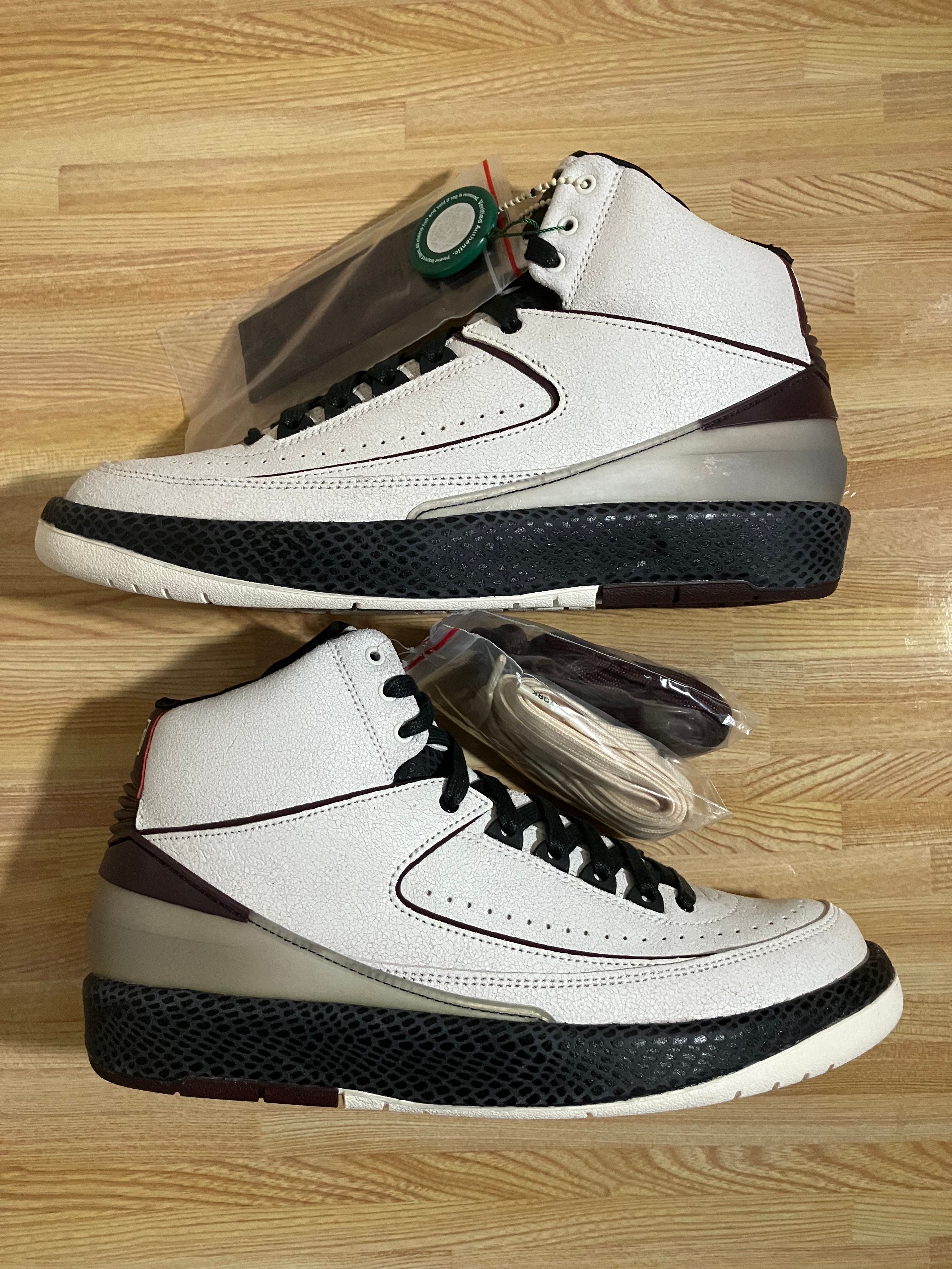 A Ma Maniere × Nike Air Jordan 2 "Airness/Sail and Burgundy"