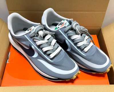CLOT × Sacai × Nike LD Waffle "Grey Obsidian/Cool Grey"