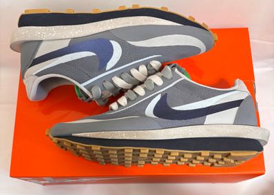 CLOT × Sacai × Nike LD Waffle "Grey Obsidian/Cool Grey"