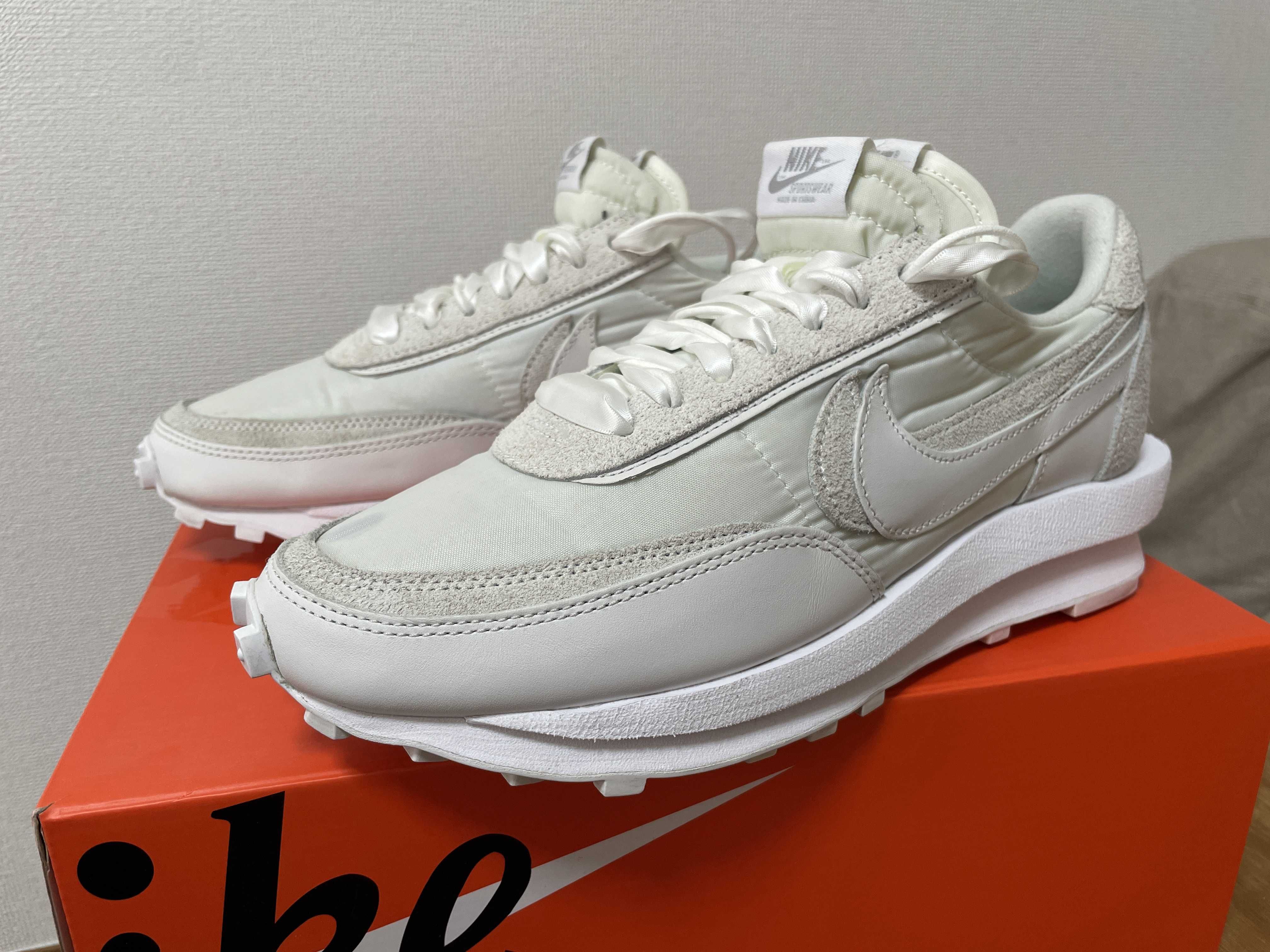 sacai × Nike LDV Waffle "Triple White"