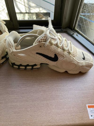 Stussy × Nike Air Zoom Spiridon CG 2 "Fossil/Black"