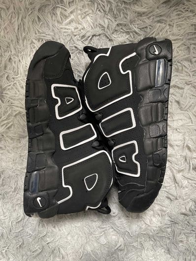 NIKE AIR MORE UPTEMPO GS "BLACK/WHITE"(2020)