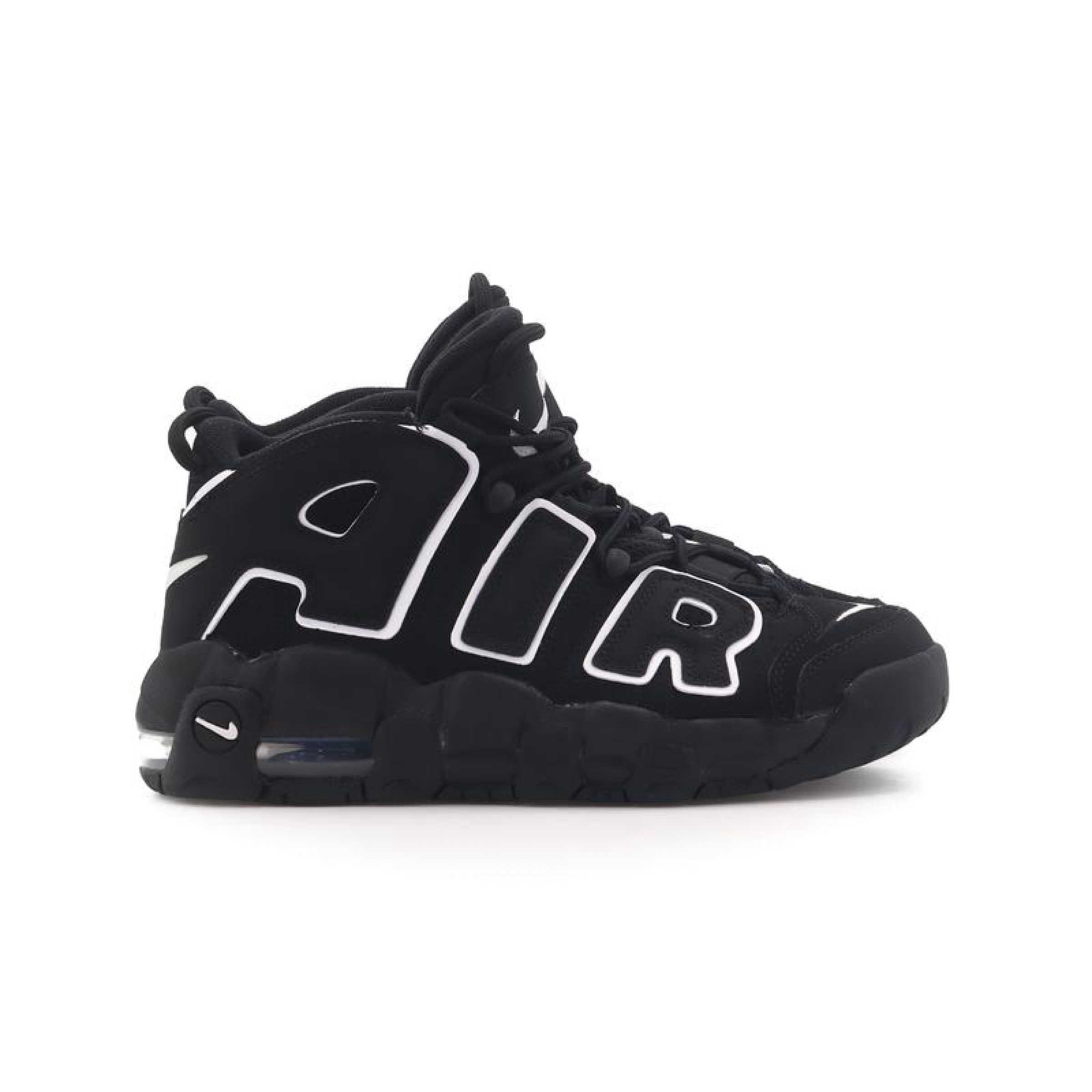 NIKE AIR MORE UPTEMPO GS "BLACK/WHITE"(2020)
