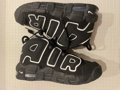 NIKE AIR MORE UPTEMPO GS "BLACK/WHITE"(2020)