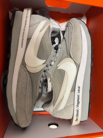 Fragment × sacai × Nike LD Waffle "Light Smoke Grey"