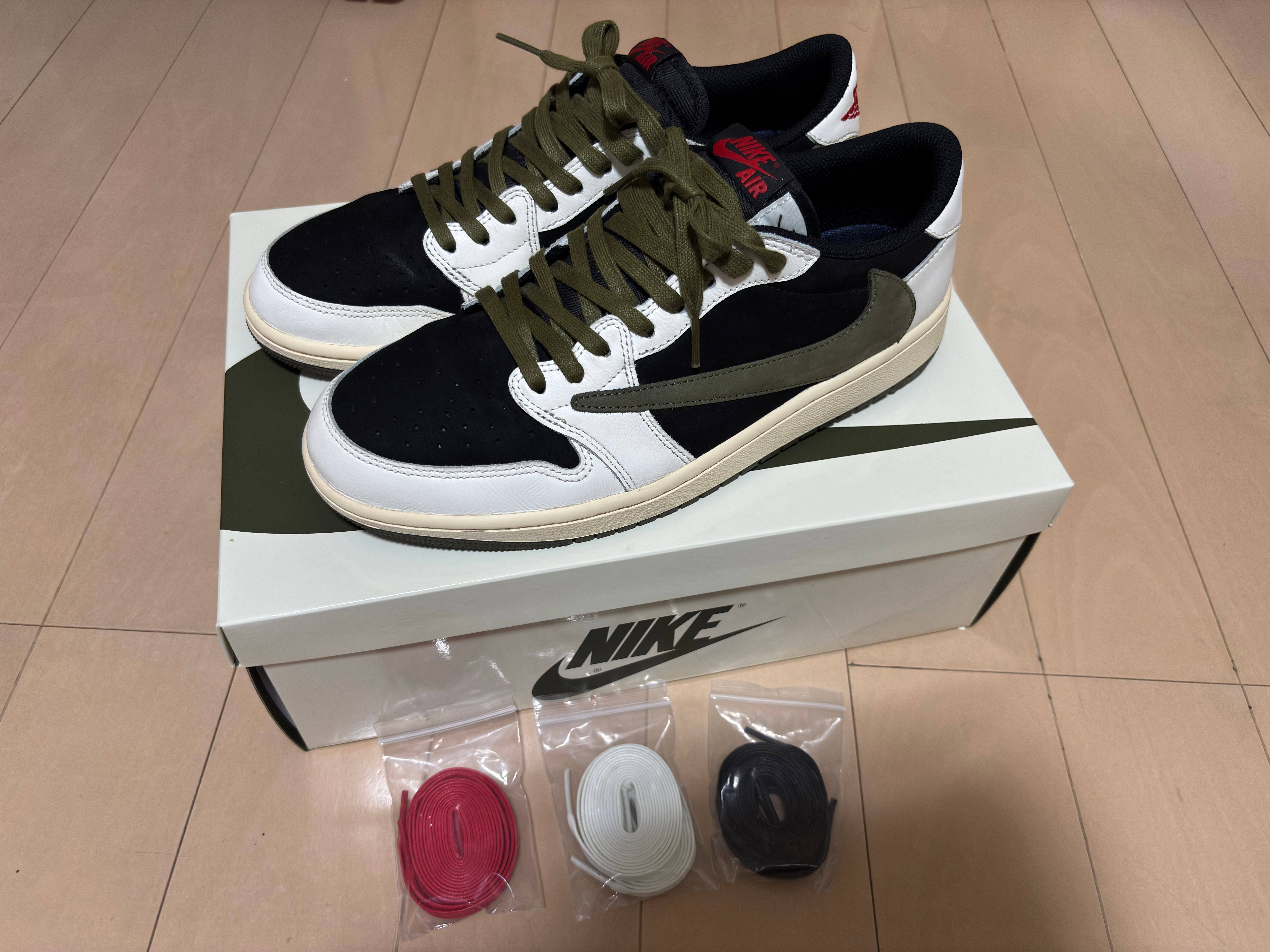 Travis Scott × Nike Women's Air Jordan 1 Low OG "Medium Olive"