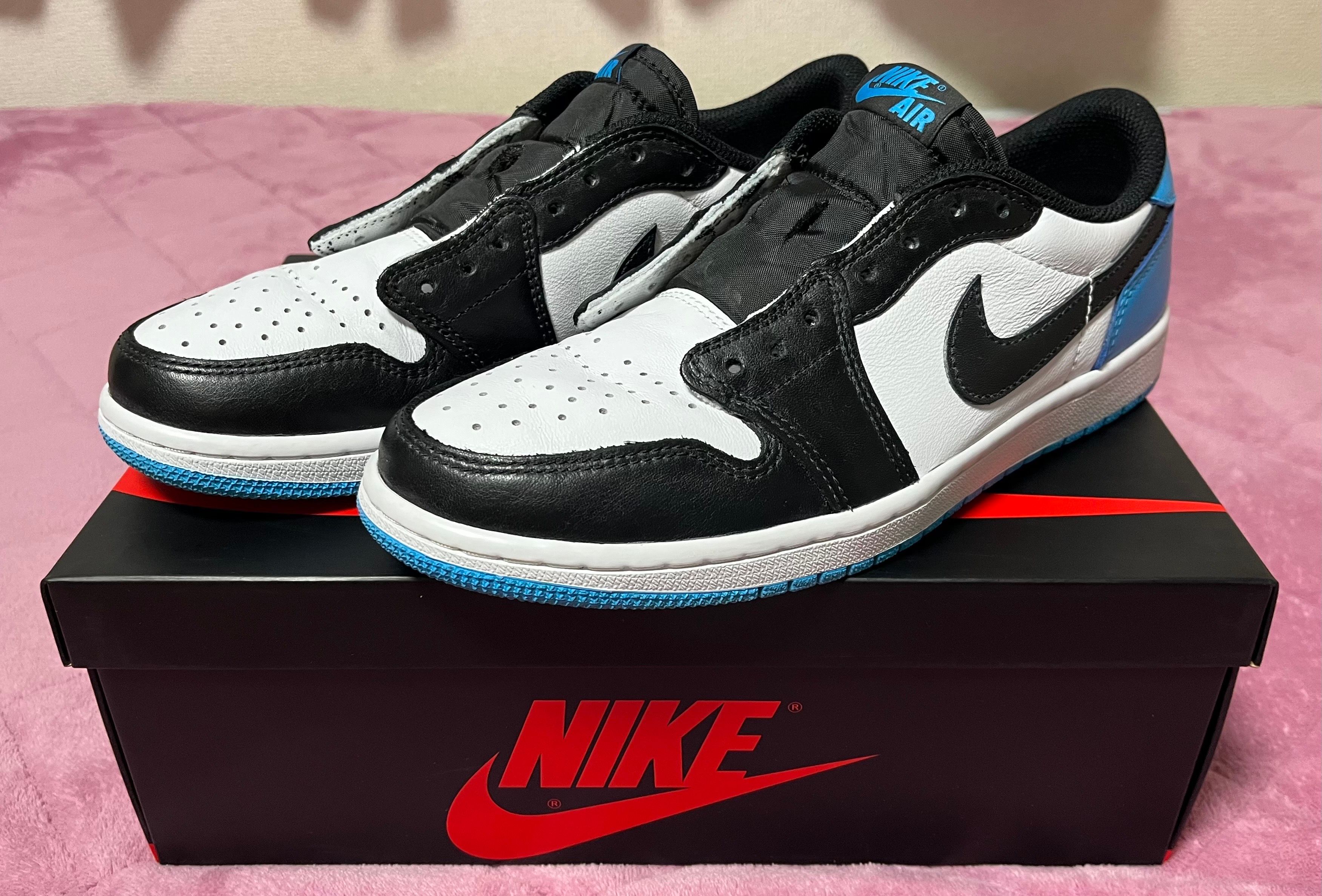 Nike Air Jordan 1 Low OG "Black and Dark Powder Blue/UNC"