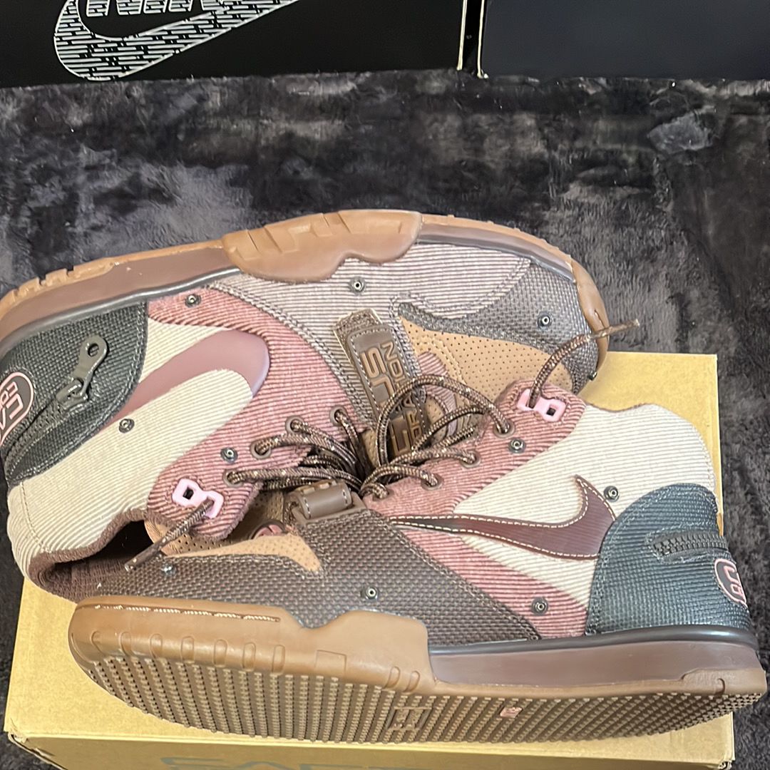 Travis Scott x Nike Air Trainer 1 SP "Archaeo Brown and Rust Pink"