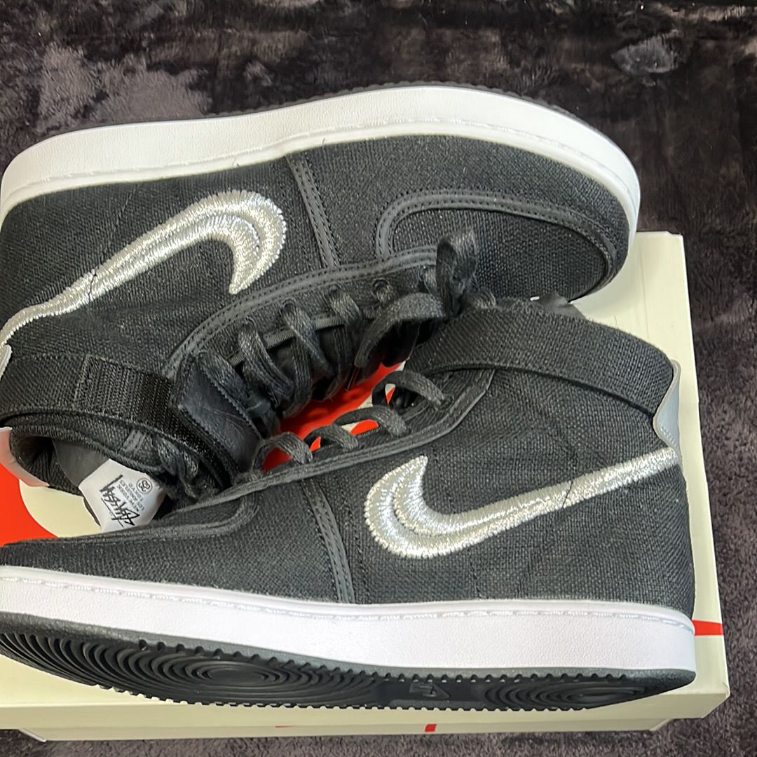 Stussy × Nike Vandal High "Black"