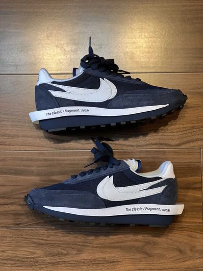 Fragment × sacai × Nike LD Waffle "Blackended Blue"