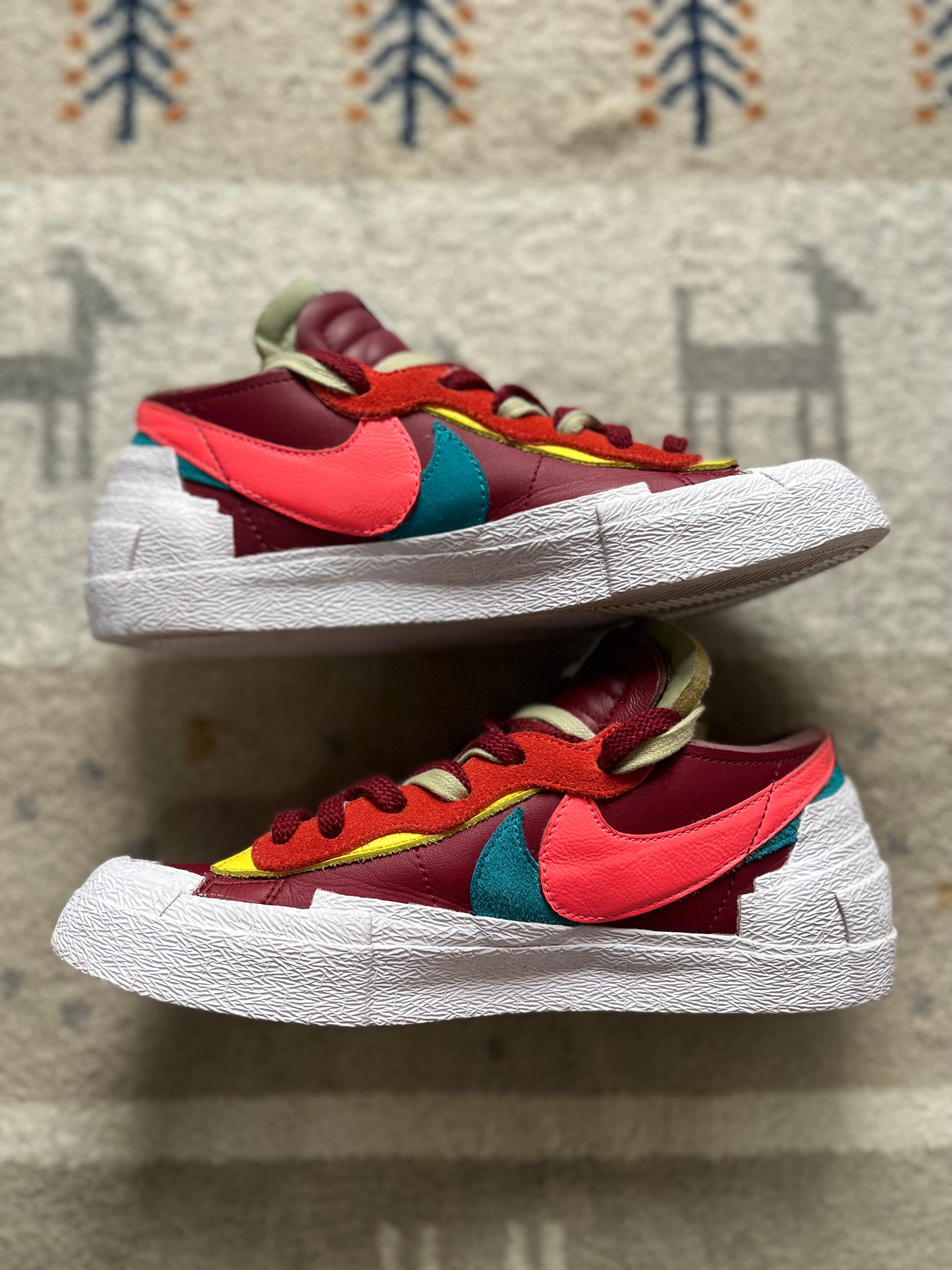 KAWS × sacai × Nike Blazer Low "Team Red"