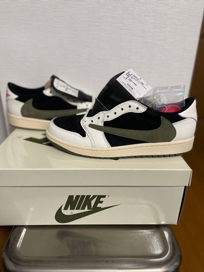 Travis Scott × Nike Women's Air Jordan 1 Low OG "Medium Olive"