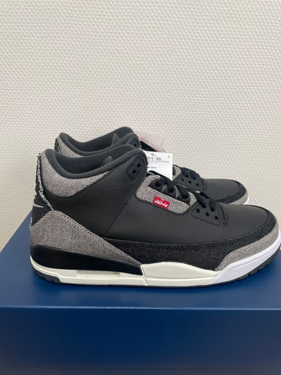 Levi's × Nike Air Jordan 3 Retro SP "Black and White" (LEVI'S Tab)