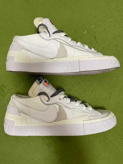 sacai × Nike Blazer Low "White Patent Leather"