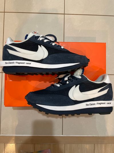 Fragment × sacai × Nike LD Waffle "Blackended Blue"