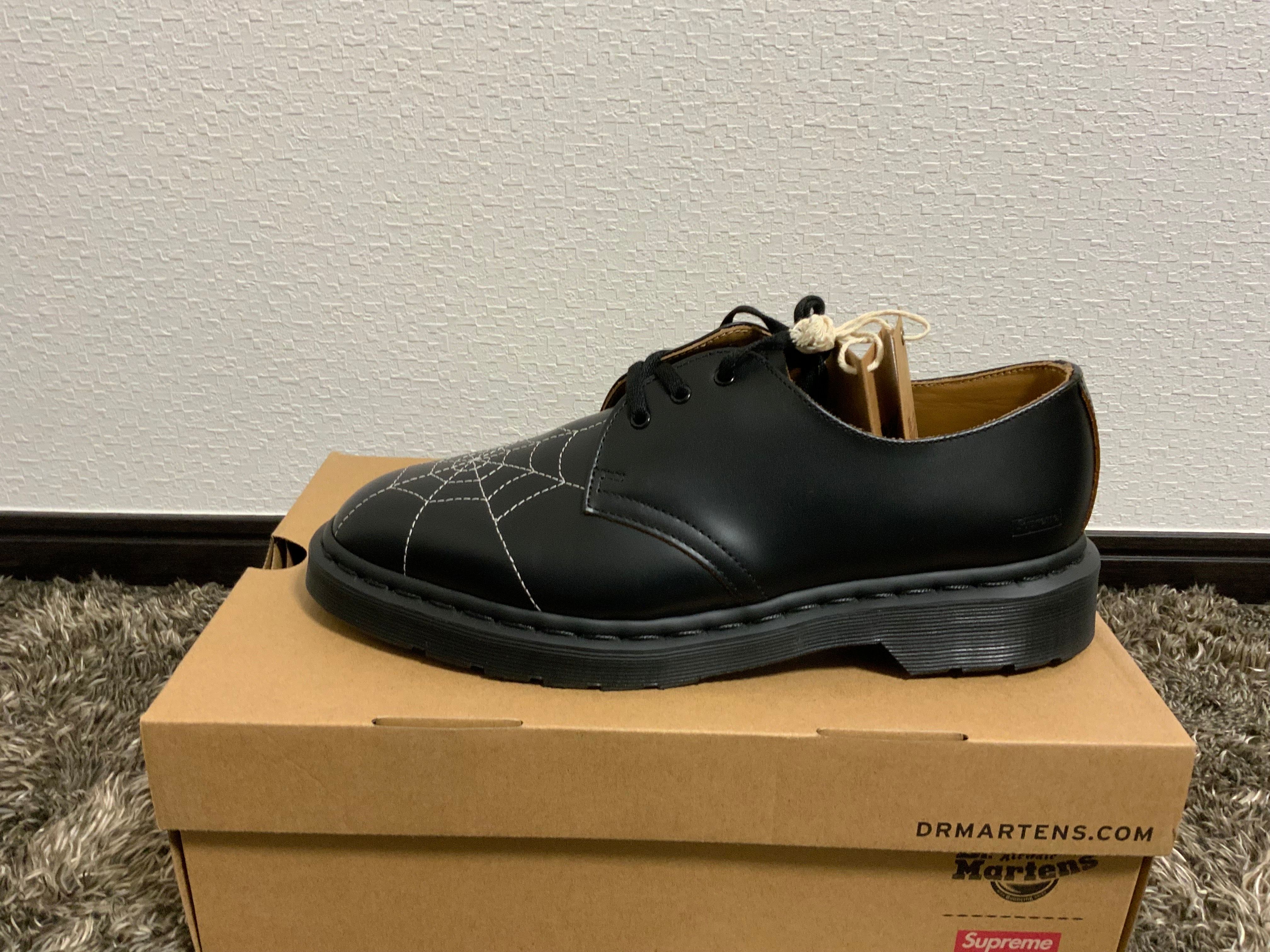 Supreme × Dr.Martens Spiderweb 3 Eye Shoe "Black"