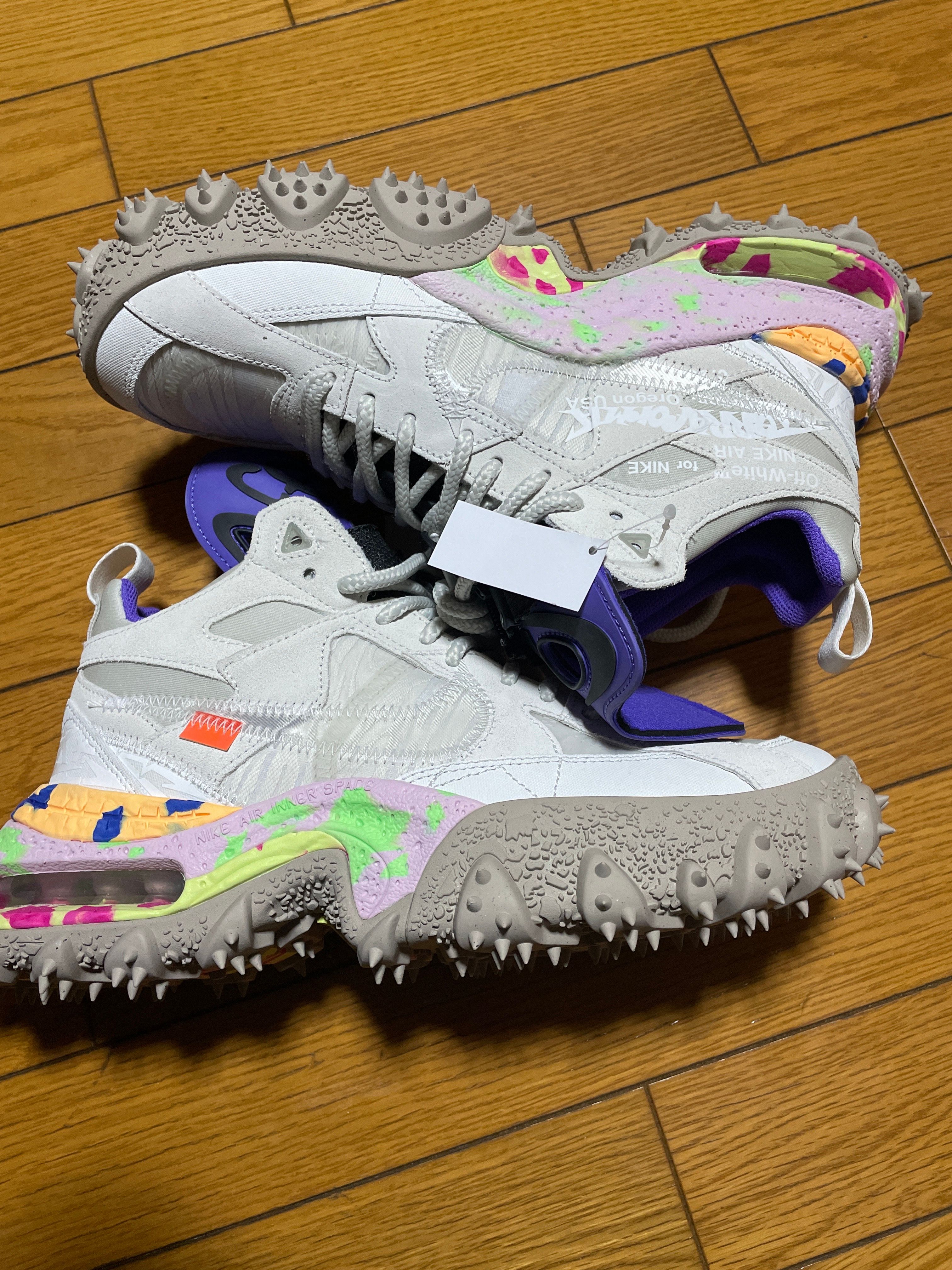 Off-White × Nike Air Terra Forma "Summit White and PSYCHIC PURPLE"