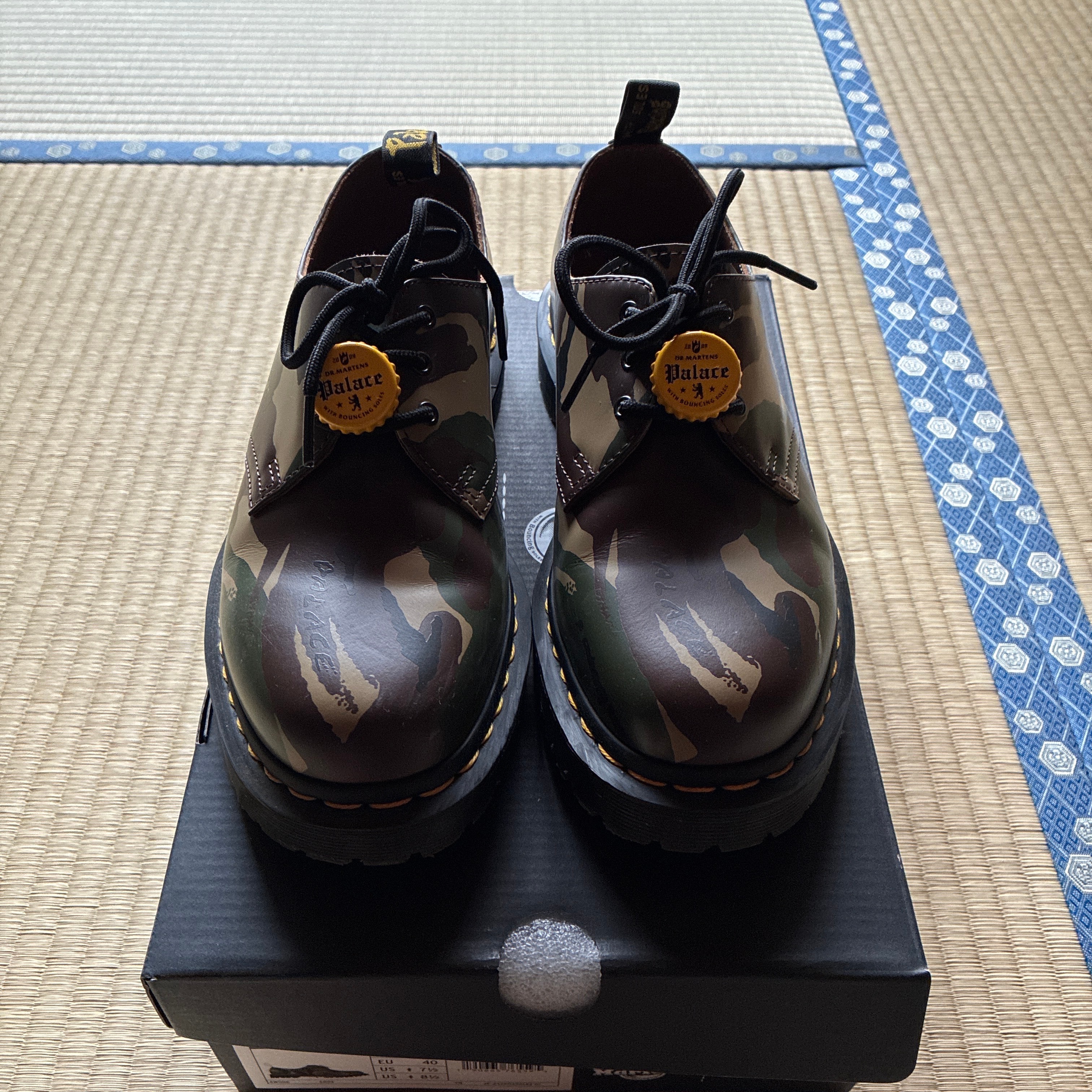 PALACE × Dr.Martens 1461 3holes Shoes "Woodland Camo"