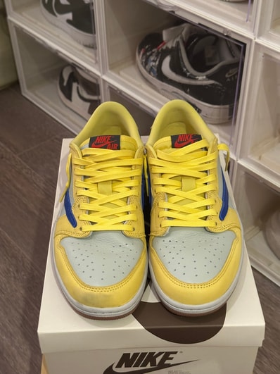 Travis Scott × Nike Women's Air Jordan 1 Retro Low OG "Canary"