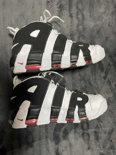 NIKE AIR MORE UPTEMPO "WHITE/BLACK/UNIVERSITY RED"(2020)