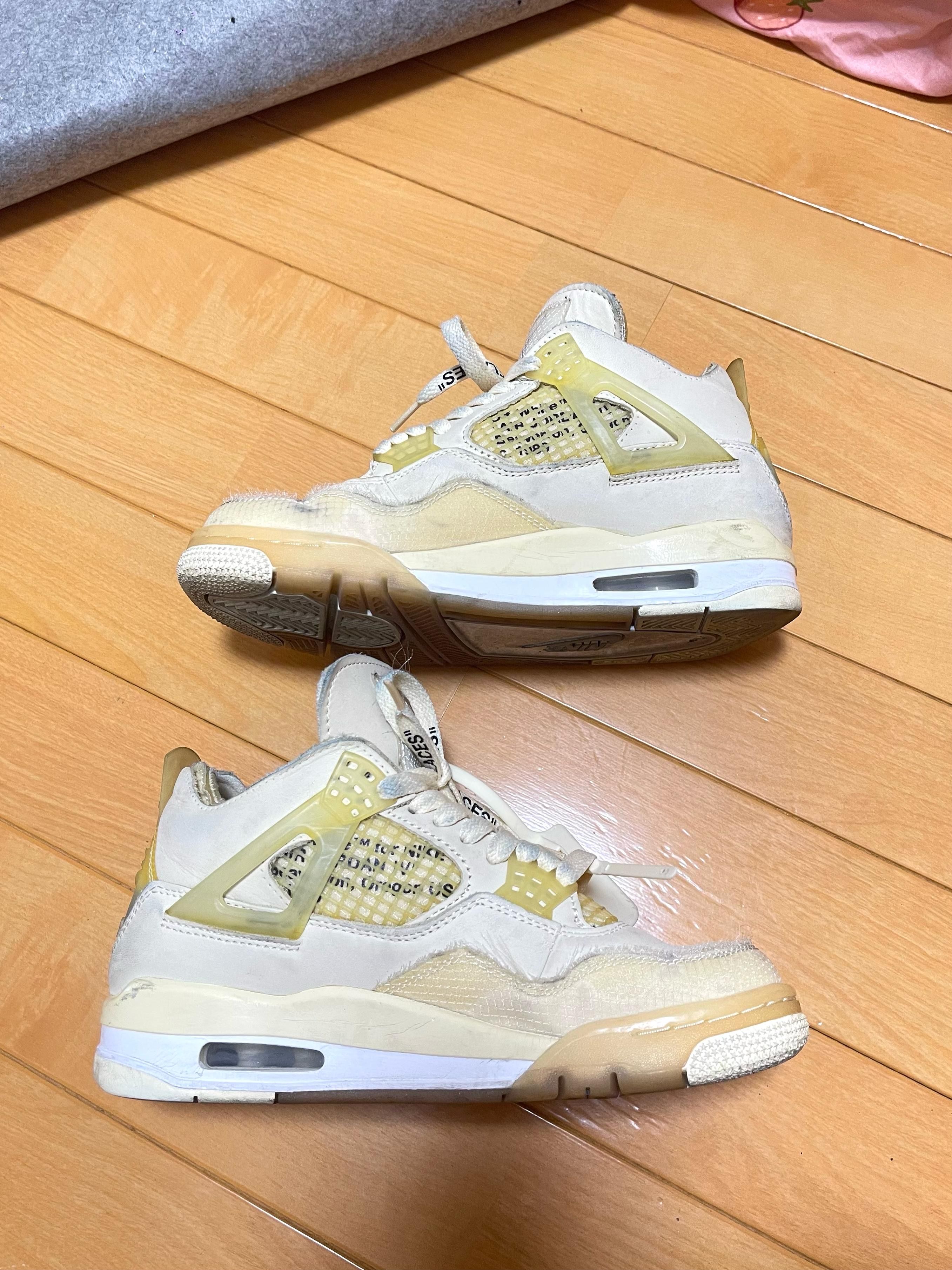 Off-White × Nike Women's Air Jordan 4 SP "Sail"