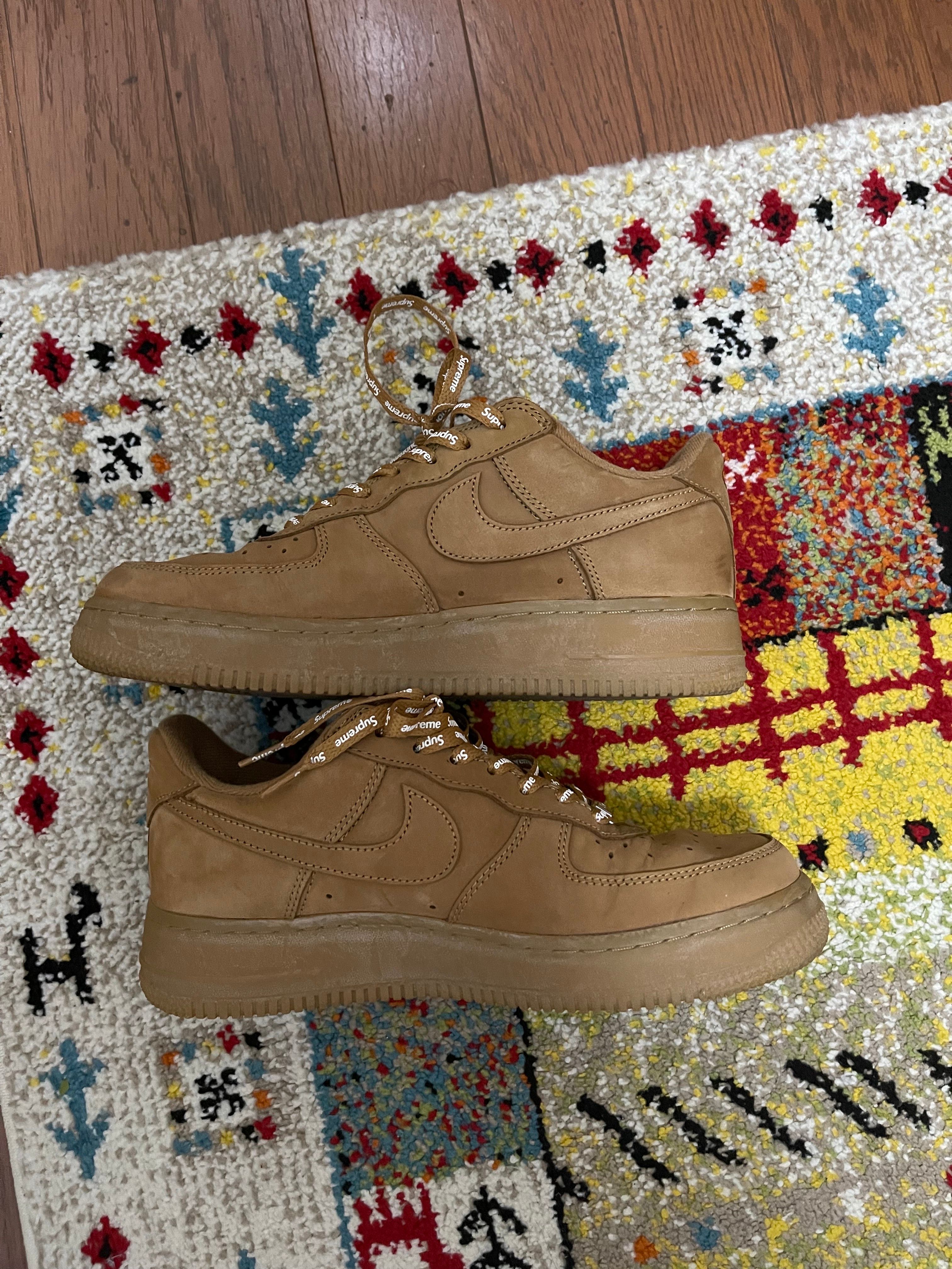 Supreme × Nike Air Force 1 Low "Flax/Wheat"