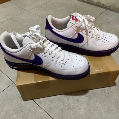 Nike Air Force 1 Low '07 EMB "White and Court Purple"