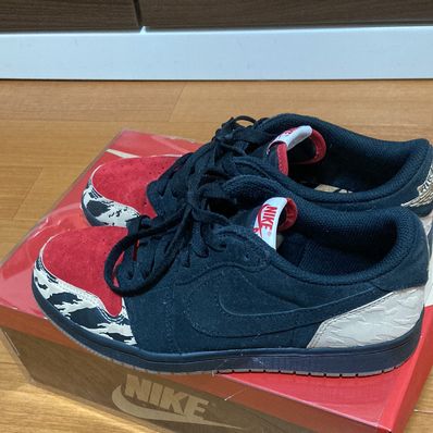 Sole Fly × Nike Air Jordan 1 Low "Black and Sport Red"