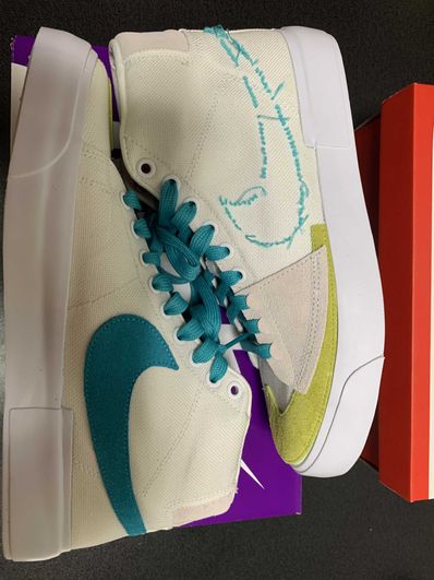 Nike SB Blazer Mid Edge "Summit White/Oracle Aqua"