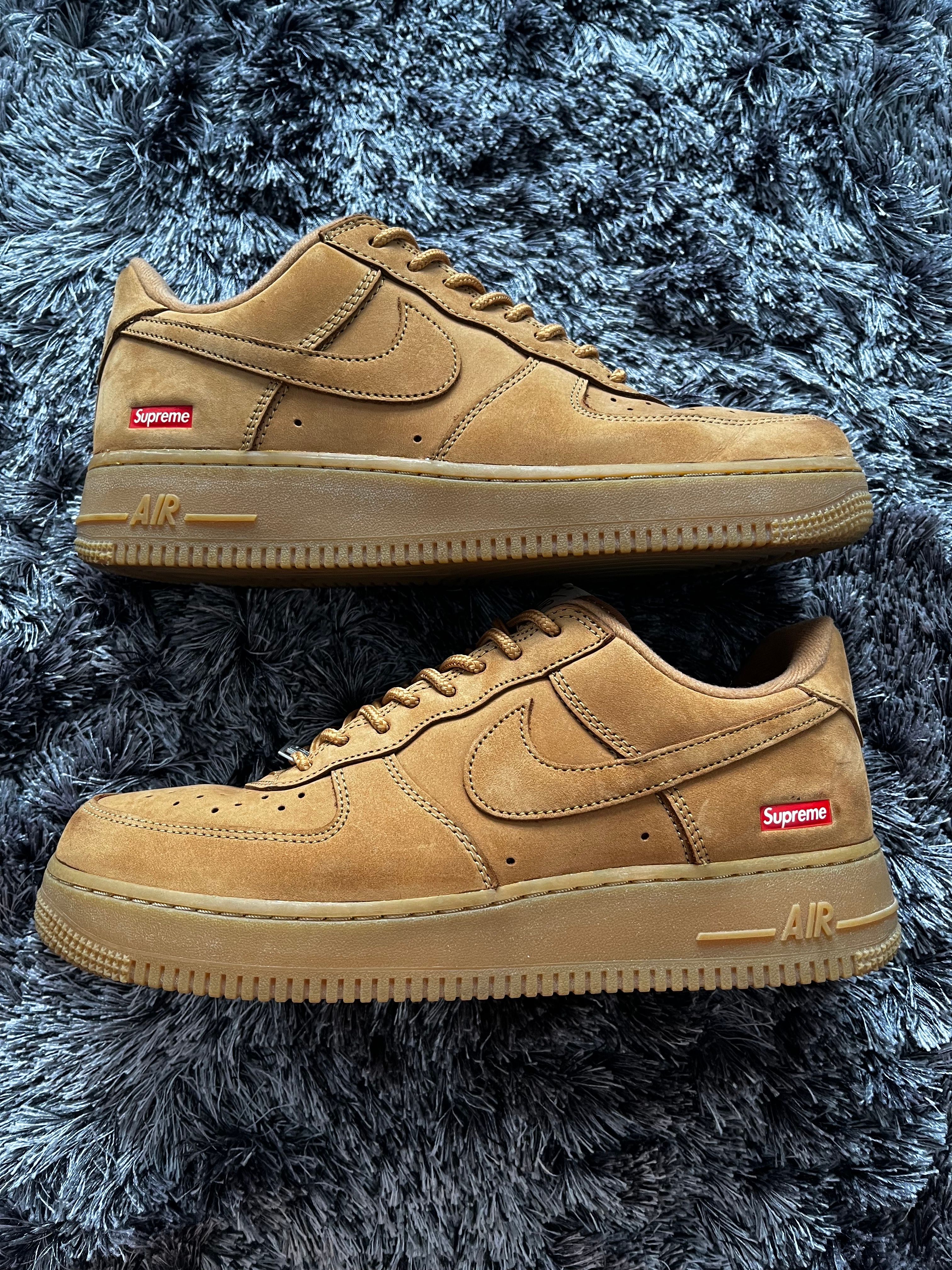 Supreme × Nike Air Force 1 Low "Flax/Wheat"