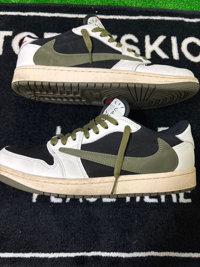 Travis Scott × Nike Women's Air Jordan 1 Low OG "Medium Olive"