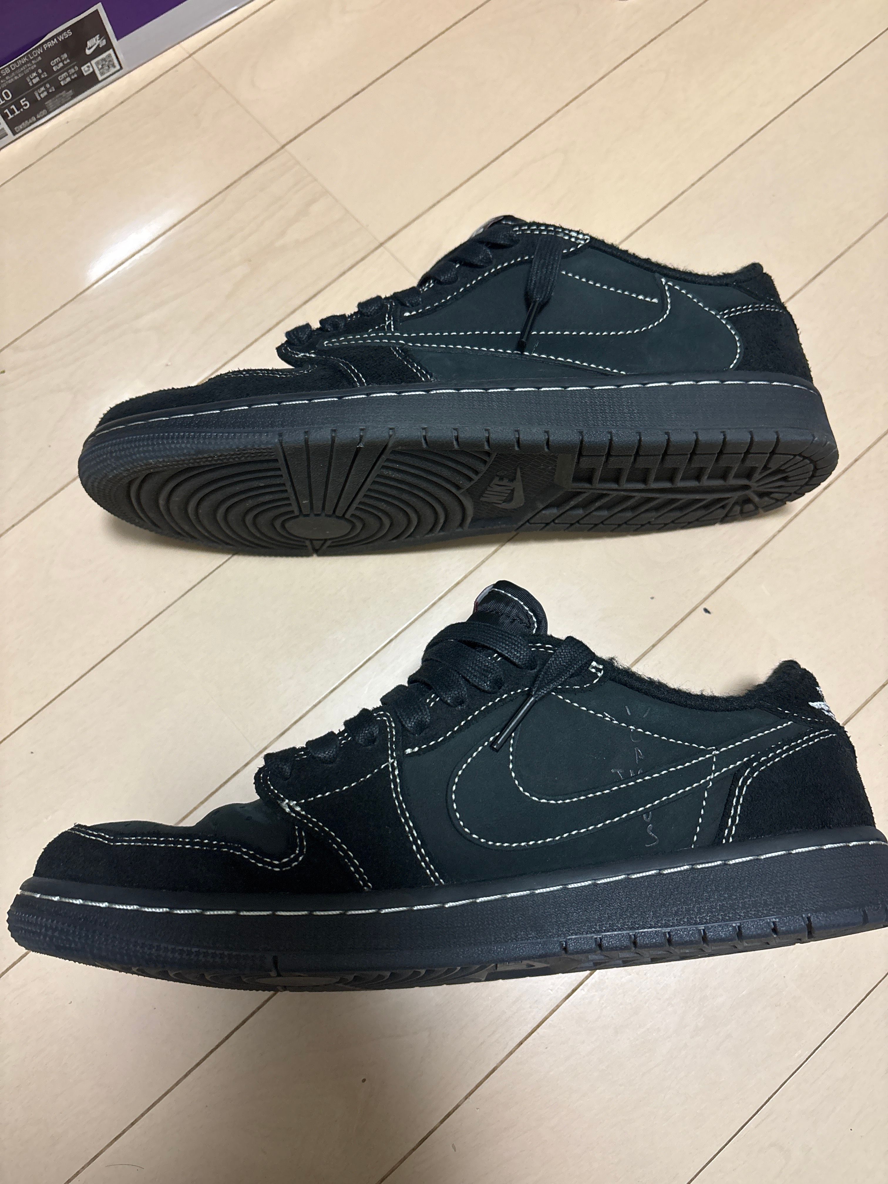 Travis Scott × Nike Air Jordan 1 Low OG SP "Black Phantom"