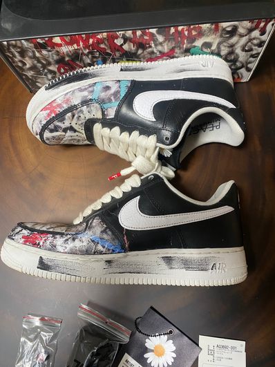 PEACEMINUSONE × Nike Air Force 1 Low Para Noise "Black" / G-DRAGON