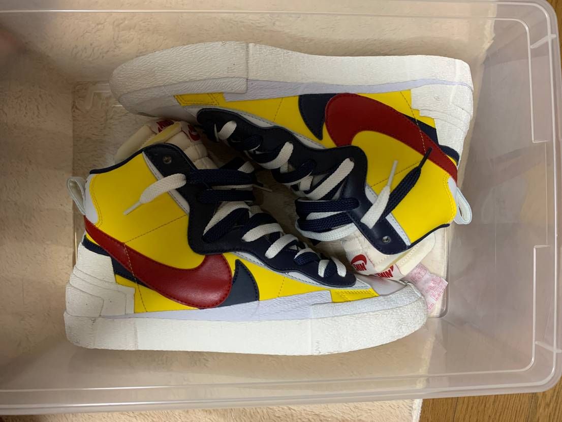 sacai × Nike Blazer Mid "Varsity Maize/Varsity Red"