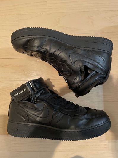 COMME des GARCONS × NIKE AIR FORCE 1 MID "BLACK"