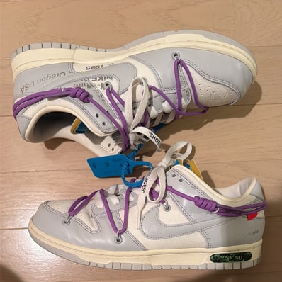 Off-White × Nike Dunk Low "Sail/Neutral Gray"