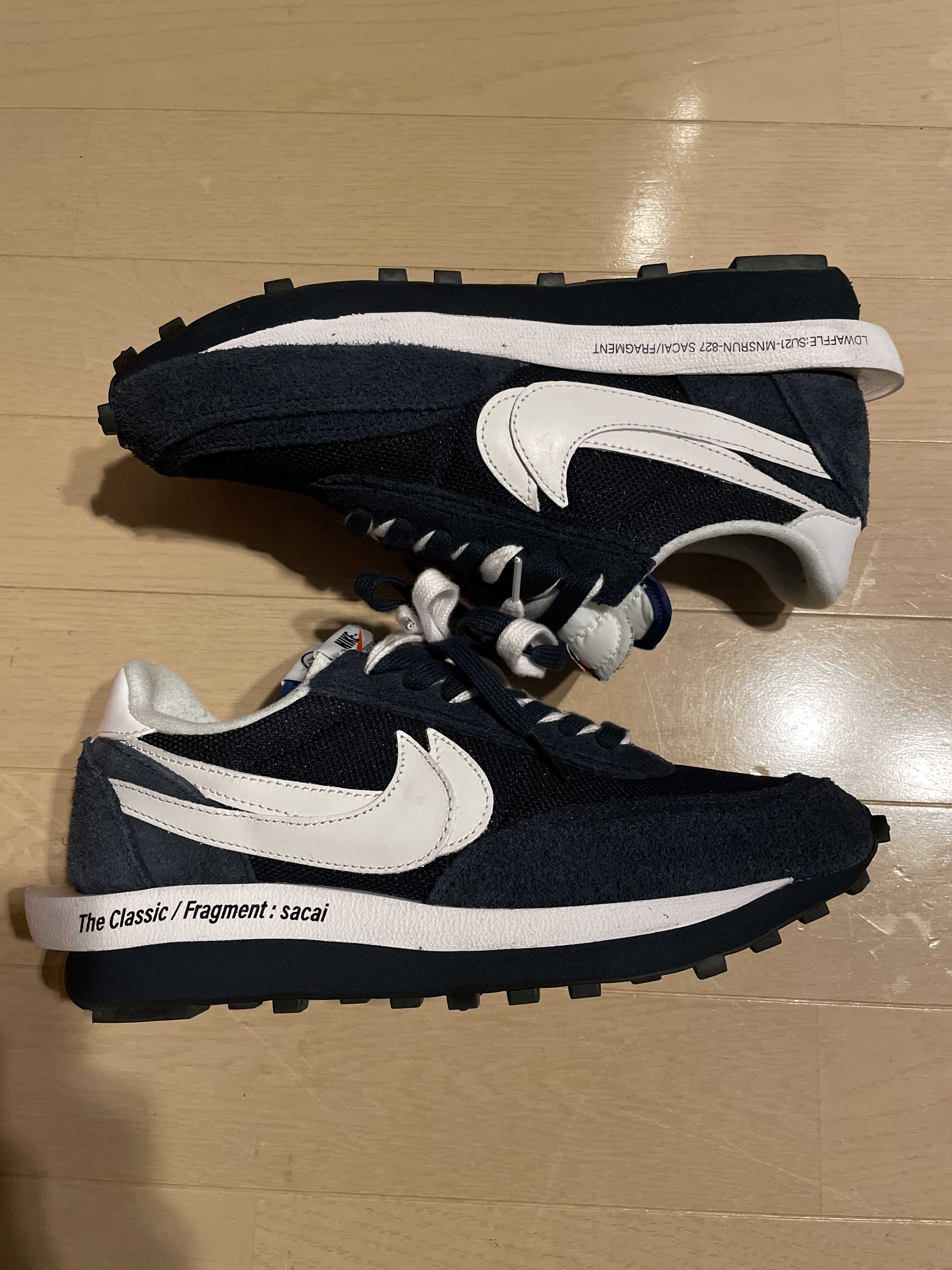 Fragment × sacai × Nike LD Waffle "Blackended Blue"