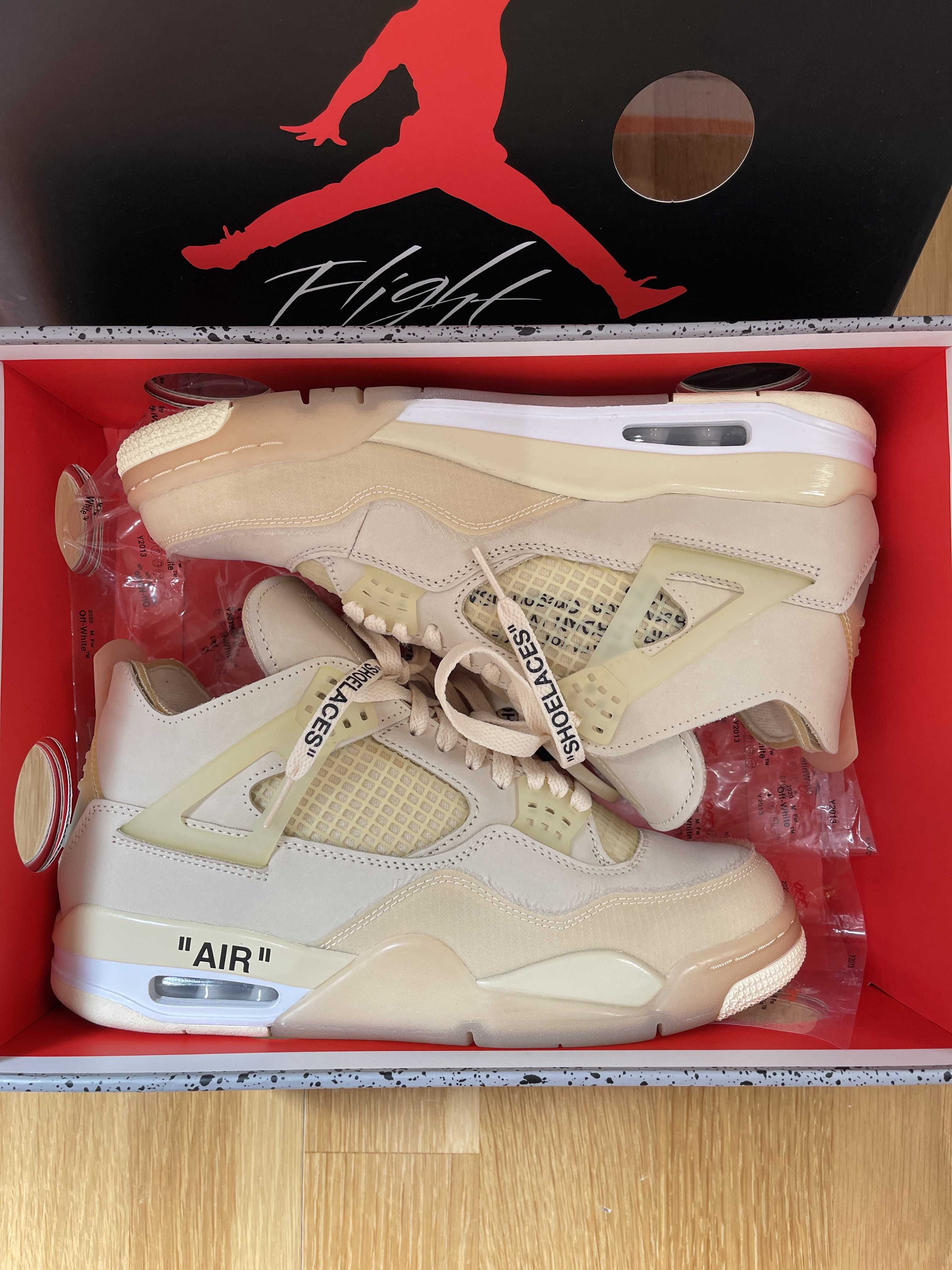 Off-White × Nike Women's Air Jordan 4 SP "Sail"