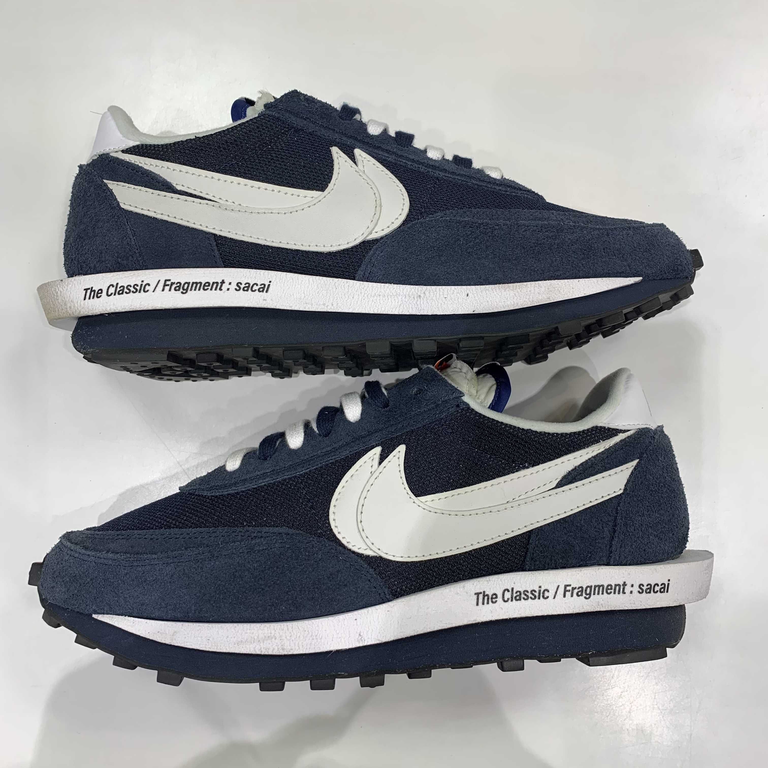 Fragment × sacai × Nike LD Waffle "Blackended Blue"